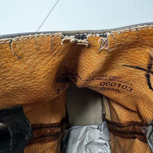 Vintage L.L. Bean Women’s 8 Cowboy Boots Brown Leather Tapestry Western Boho USA - Picture 8 of 10